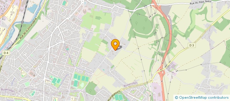 localisation de l'entreprise ACTION INSERTION FAVORISEE ET SOUTENUE  BUXEROLLES