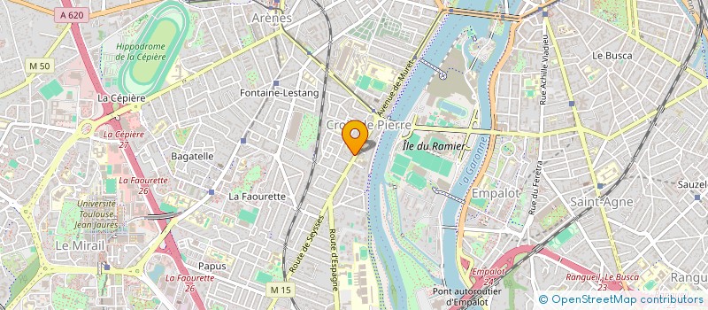 localisation de l'entreprise ACTION INSERTION JEUNES ET ADULTES(A.I.J.A) à TOULOUSE