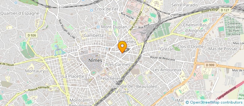 localisation de l'entreprise ACTION INTERIM à NIMES