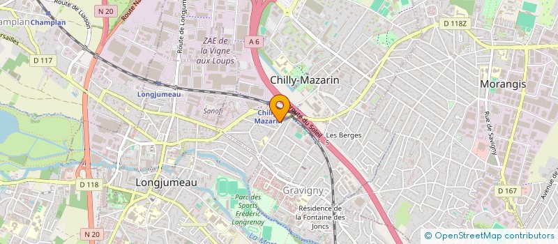 localisation de l'entreprise ACTION INTERNATIONALE CHRETIENNE à CHILLY-MAZARIN