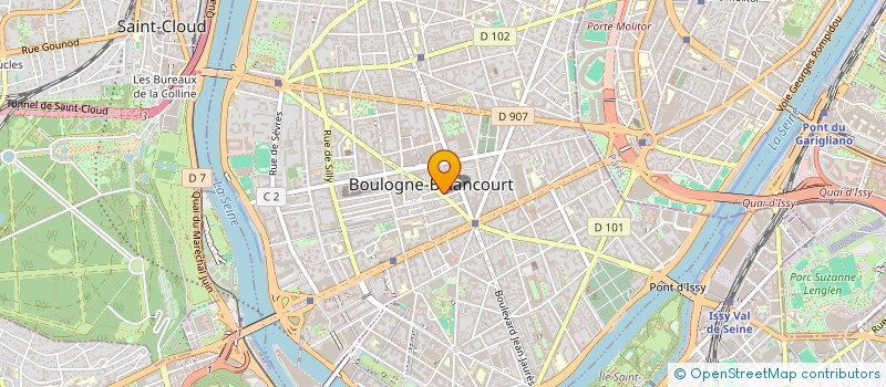 localisation de l'entreprise ACTION ISMENE à BOULOGNE-BILLANCOURT