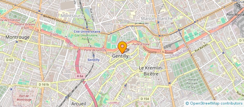 localisation de l'entreprise ACTION JEUNESSE à GENTILLY