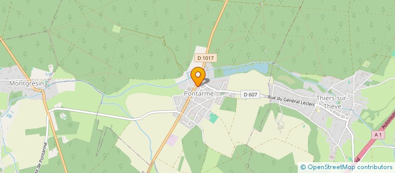 localisation de l'entreprise ACTION JEUNESSE à PONTARME