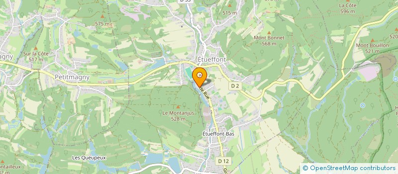 localisation de l'entreprise ACTION JEUNESSE DU PAYS SOUS VOSGIEN à ETUEFFONT