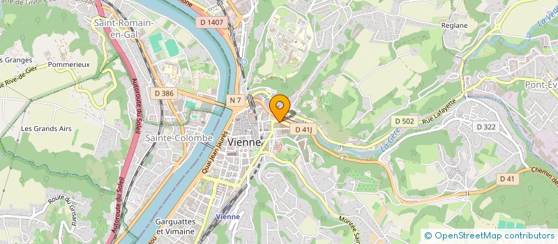 localisation de l'entreprise ACTION JEUNESSE ET FAMILLE  VIENNE