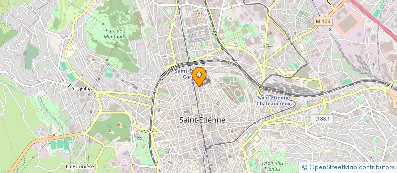 localisation de l'entreprise ACTION JEUNESSE ET FAMILLE LOIRE HTE L  SAINT-ETIENNE