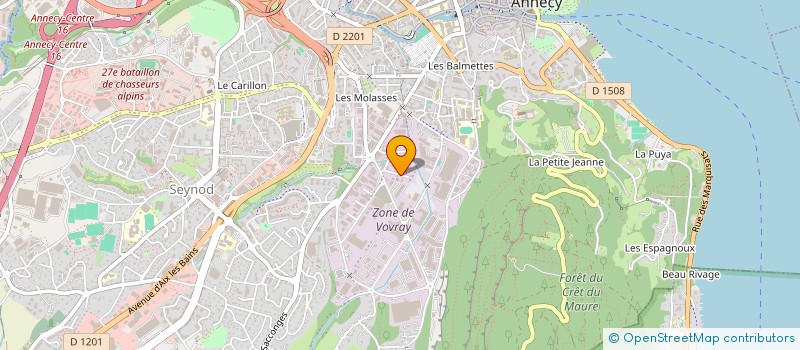 localisation de l'entreprise ACTION JUXTA CINESE à ANNECY