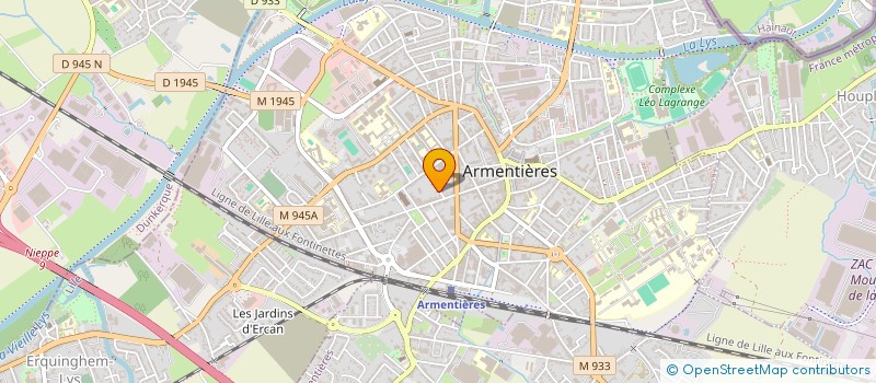 localisation de l'entreprise ACTION KINE SANTE  ARMENTIERES