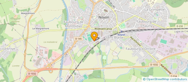 localisation de l'entreprise ACTION LAN  NOYON