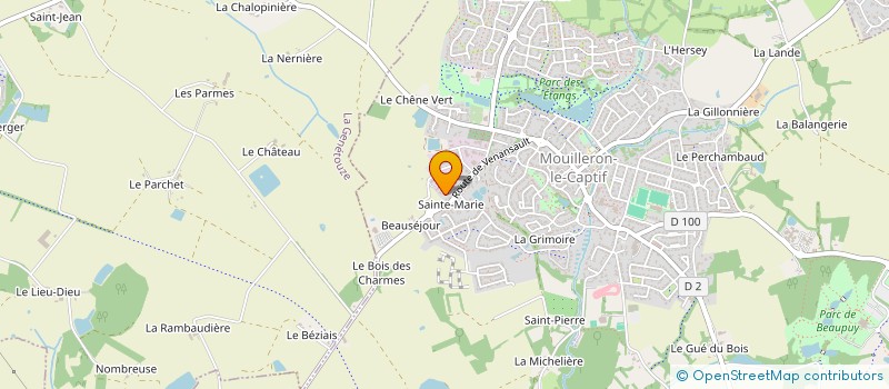 localisation de l'entreprise ACTION LIVE à MOUILLERON-LE-CAPTIF