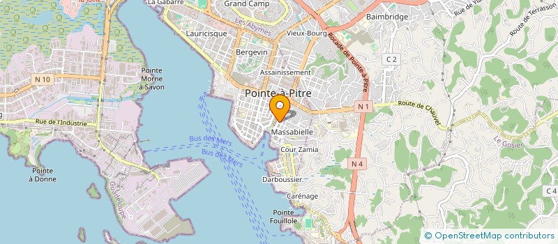 localisation de l'entreprise ACTION LOCA+ à POINTE-A-PITRE