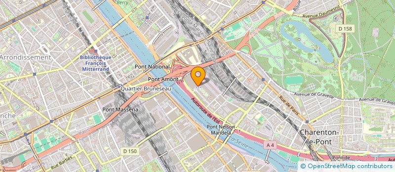 localisation de l'entreprise ACTION LOISIRS SERVICES à CHARENTON-LE-PONT