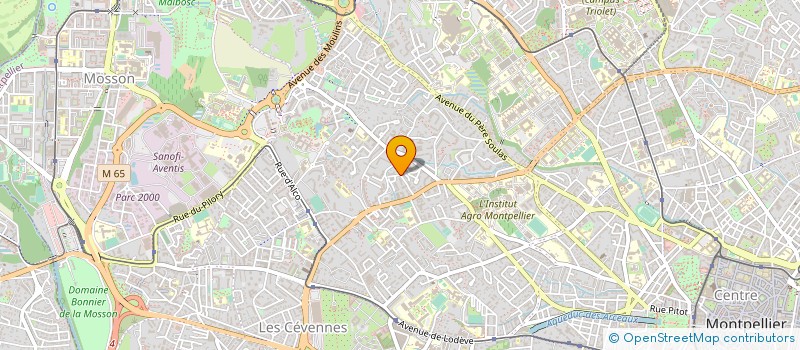 localisation de l'entreprise ACTION LUMIERE à MONTPELLIER