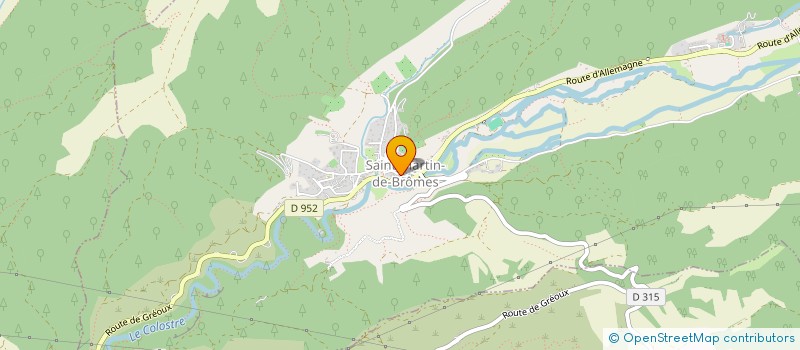 localisation de l'entreprise ACTION MARTINOISE  SAINT-MARTIN-DE-BROMES