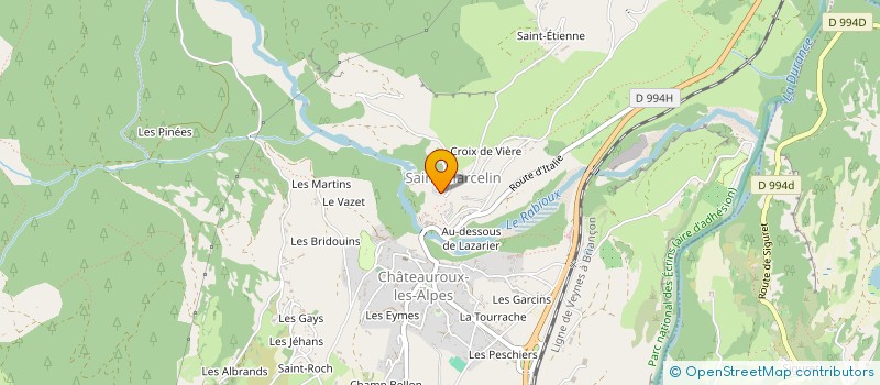 localisation de l'entreprise ACTION MEDIA à CHATEAUROUX-LES-ALPES