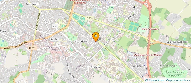 localisation de l'entreprise ACTION MEDICALE POUR L AFRIQUE à POITIERS