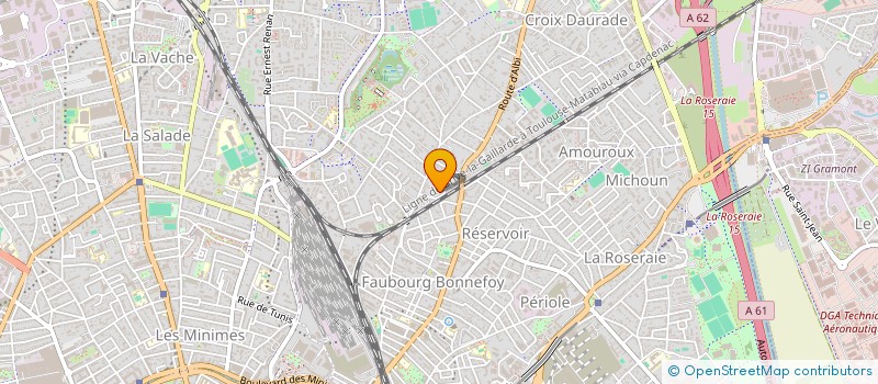 localisation de l'entreprise ACTION MEDICALE SOCIALE SOLIDARITE à TOULOUSE