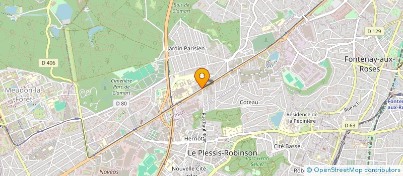 localisation de l'entreprise ACTION MESURE CONTROLE A.M.C. à CLAMART