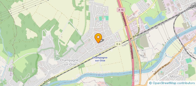 localisation de l'entreprise ACTION MISSION EVANGEL LA RESTAURATION  CHAMPAGNE-SUR-OISE