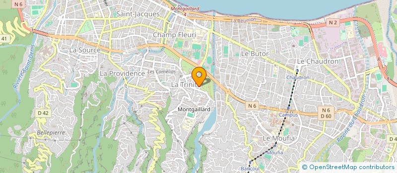 localisation de l'entreprise ACTION MISSIONNAIRE INTERNATIONALE A.M.I. à SAINT-DENIS