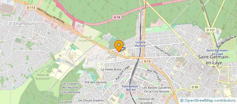 localisation de l'entreprise ACTION MOVIES PRODUCTIONS  SAINT-GERMAIN-EN-LAYE