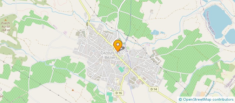 localisation de l'entreprise ACTION MULTI SERVICES  CAZOULS-LES-BEZIERS