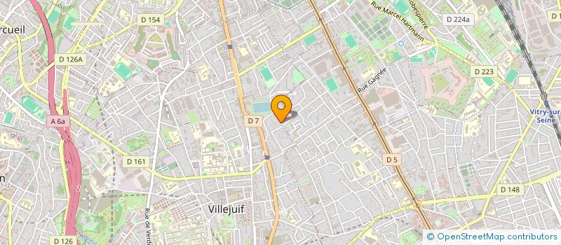 localisation de l'entreprise ACTION MULTI-SERVICES à VILLEJUIF