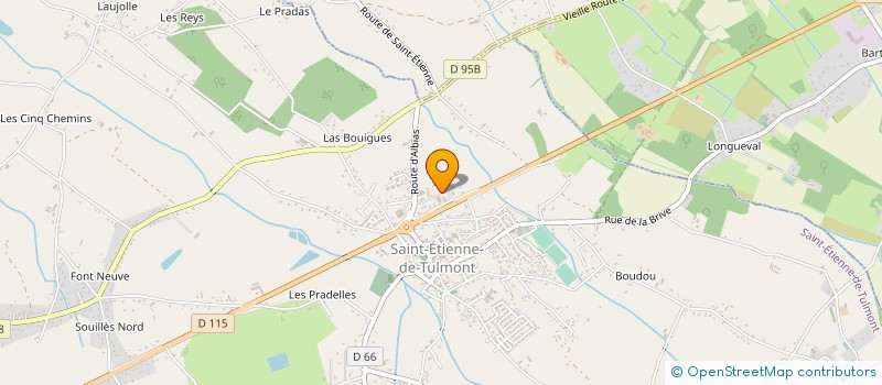localisation de l'entreprise ACTION NDT à SAINT-ETIENNE-DE-TULMONT