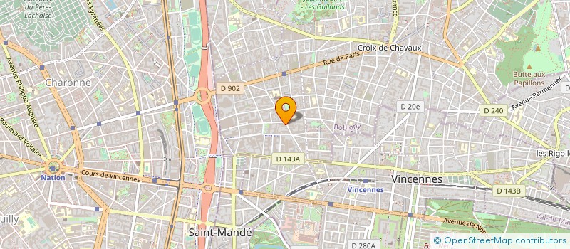 localisation de l'entreprise ACTION NEGOCE PUB à MONTREUIL