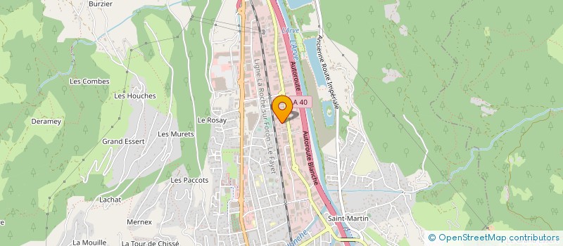 localisation de l'entreprise ACTION NET 74 à SALLANCHES
