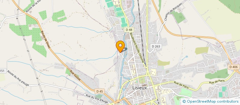 localisation de l'entreprise ACTION NOUVEAU DEPART à LISIEUX