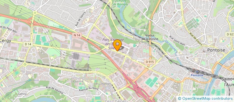 localisation de l'entreprise ACTION PERFORMANCE INCENDIE SURETE à OSNY