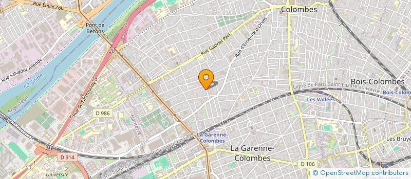 localisation de l'entreprise ACTION PLOMBERIE à COLOMBES