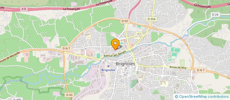 localisation de l'entreprise ACTION PLUS à BRIGNOLES