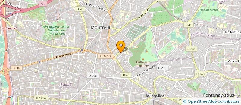 localisation de l'entreprise ACTION PLUS à MONTREUIL