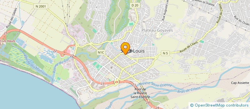 localisation de l'entreprise ACTION POPULAIRE DE LA REUNION  SAINT-LOUIS