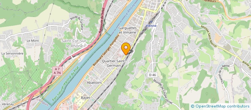 localisation de l'entreprise ACTION POUR L'AIDE ET L'ACCOMPAGNEMENT DES AINES  VIENNE