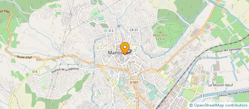 localisation de l'entreprise ACTION POUR LA SAUVEGARDE DU PATRIMOINE à MANOSQUE