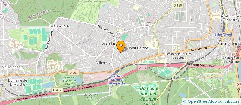 localisation de l'entreprise ACTION POUR LA SCOLARISATION DES ENFANTS AU LIBAN à GARCHES