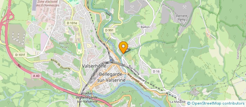 localisation de l'entreprise ACTION POUR LA SOLIDARITE ET LA COOPERATION PARTICIPATIVE  VALSERHONE