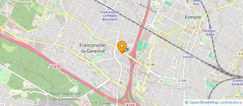 localisation de l'entreprise ACTION POUR LA VIE  FRANCONVILLE LA GARENNE