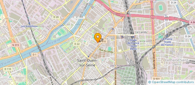 localisation de l'entreprise ACTION POUR LE DEVELOPPEMENT DE L?EDUCATION SOCIO-CULTURELLE D?AKPOSSO à SAINT-OUEN-SUR-SEINE