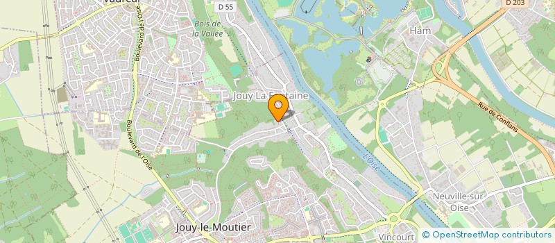 localisation de l'entreprise ACTION POUR LE DEVELOPPEMENT ECONOMIQUE D'OKOYO (ADEO)  JOUY-LE-MOUTIER