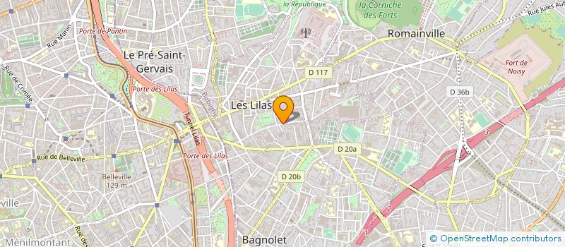 localisation de l'entreprise ACTION POUR LE DROIT A LA FORMATION ET AU SERVICE A LA PERSONNE à LES LILAS