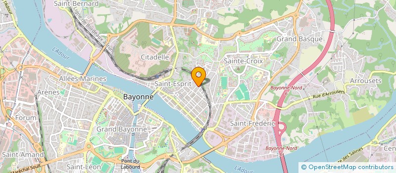 localisation de l'entreprise ACTION POUR LES EXCLUS LA JEUNESSE L ENFANCE ET LA FAMILLE à BAYONNE