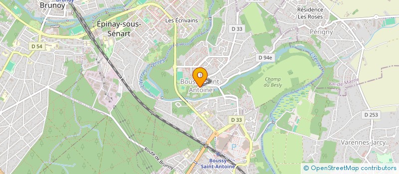 localisation de l'entreprise ACTION POUR UN ESPOIR ET MILLE SOURIRES  BOUSSY-SAINT-ANTOINE