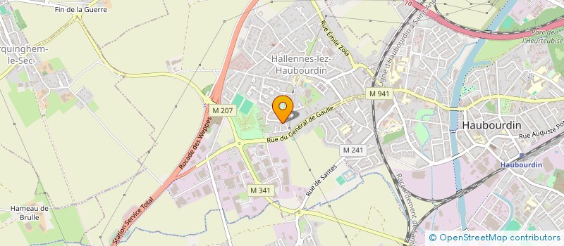 localisation de l'entreprise ACTION PRESTATION SERVICE MULTIPLES ( APSM) à HALLENNES-LEZ-HAUBOURDIN