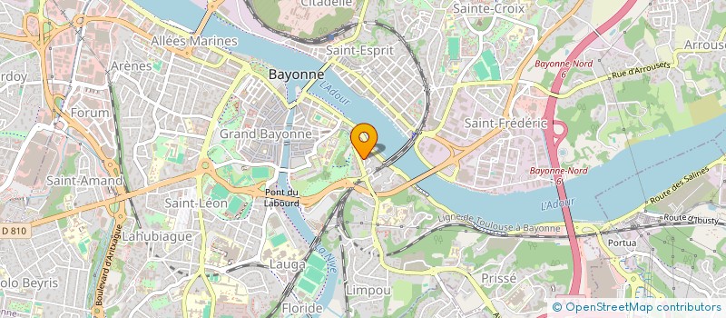 localisation de l'entreprise ACTION PREVENTION DES RISQUES EN SANTE ET SECURITE - APR2S à BAYONNE