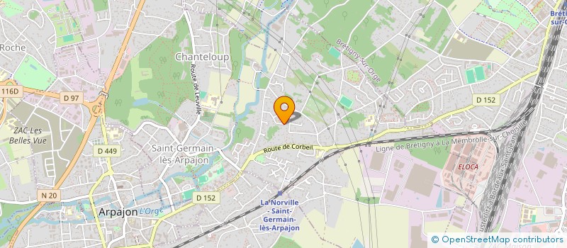 localisation de l'entreprise ACTION PREVENTION FORMATION à SAINT-GERMAIN-LES-ARPAJON