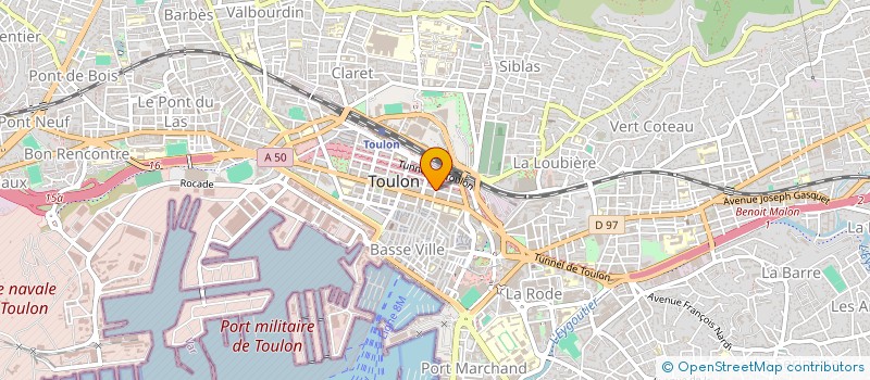 localisation de l'entreprise ACTION PREVENTION SERVICE SECURITE à TOULON